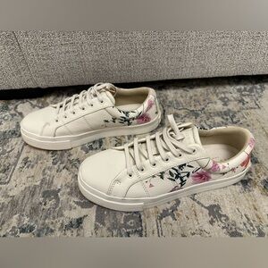 Ted Baker Trainers Size EU 39/ US 8.5 White Floral Sneakers